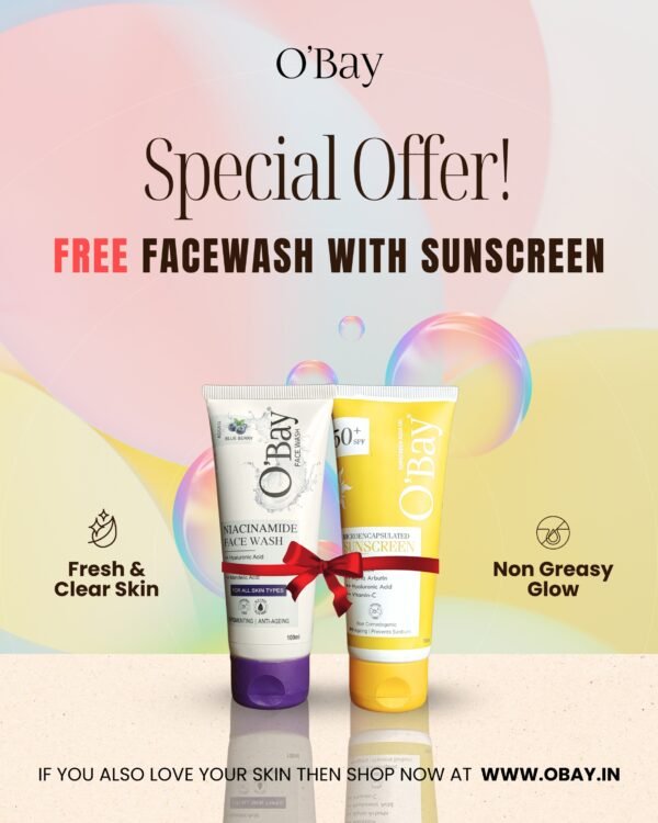 O'Bay Skin Radiance Duo (FREE O’Bay Niacinamide Face Wash with O'Bay Microencapsulated Sunscreen Aqua Gel SPF 50+)